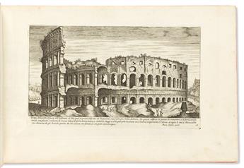 (ROME.) Marco Sadeler; Giovanni Battista Falda; and others. [Composite atlas comprising five seventeenth-century engraved series of